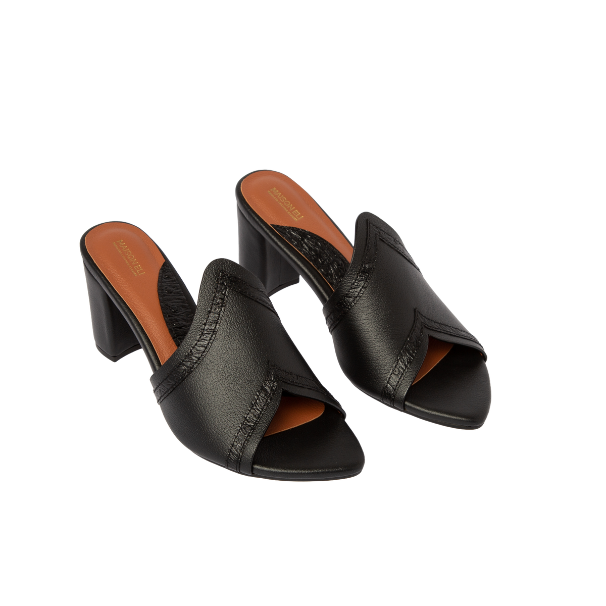 【MAISON MINED】23SS★ [EXCLUSIVE] EYELET STRAP LEATHER MULE VINNY's Strapped Mule - Black Suede – Kith Europe